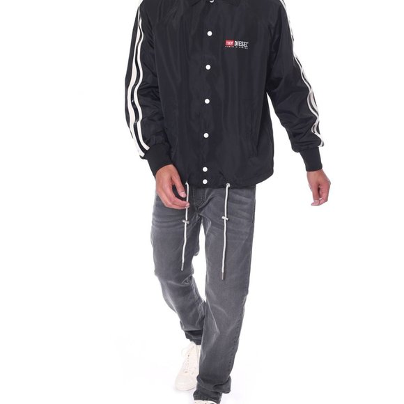MENS DIESEL J-AKITO LOGO EMBROIDERED COACH JACKET SIZE M - Picture 14 of 16